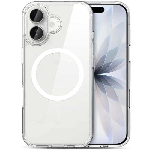 Image of FanTEK Phone Case Compatible with iPhone 17 6.3 Inch, Magnetic Case Clear Protective Bumper Hard Back Cover