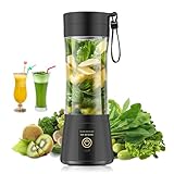 Cordless Personal Size Portable Blender - Blender Make Smoothies & Shakes, 12 Oz BAP Free Traveling Cup, Quickly Squeezed in Office/Picnic/Sports
