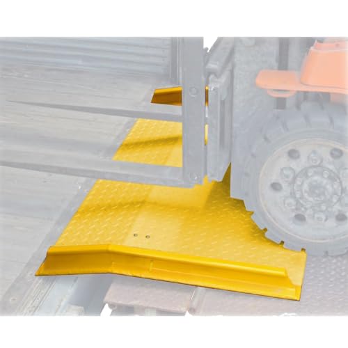 6034 x 7234 loading dock board diamond plate traction surface for forklifts 13000 lb capacity