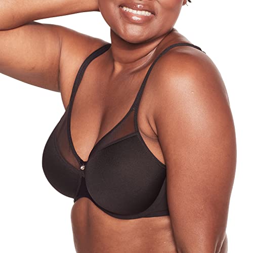 Bali Women's One Smooth U Ultra Light Illusion Neckline Underwire Bra, Black,34D #TOP1