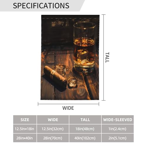 Drapeau de jardin cigare whisky décoration extérieure double face polyester - 4