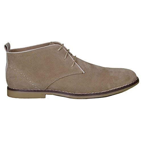 Mens Voeut Smart Suede Fashion Shoes DST 101 - Beige