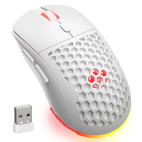 REBOCOON Honeycomb M32 Wireless Gaming Mouse - 2.4GHz RGB...