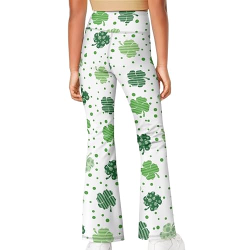 Bell Bottoms Girls Elegant Girls Wide St. Patrick's Day Leggings School High Waisted Girls Flare Leggings2