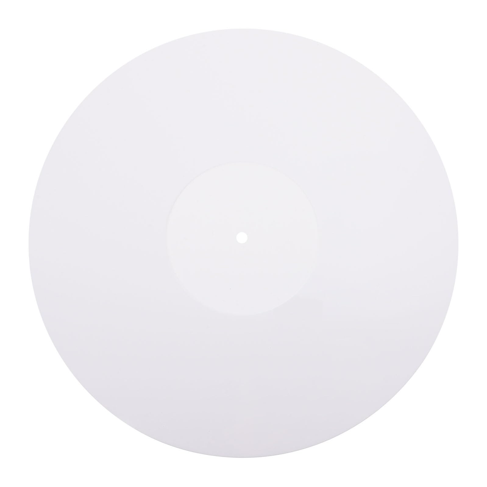 Didiseaon 1pezzi Tappetino Protettivo per Dischi in Vinile Accessorio per Giradischi Tappetino per Dischi in Acrilico per Piatto Bianco
