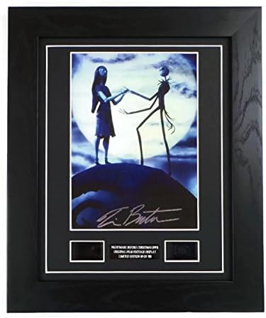 Nightmare Before Christmas Signed + Nightmare Before Christmas Film Cells Framed