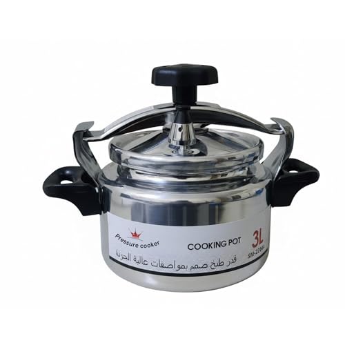 Pressure Cooker 3L قدر ضغط Fast Cooking Pot for Gas & Electric Stove Safe Lock Lid Heat-Resistant Handles High Quality Aluminum Kitchen Cookware قدر طبخ سريع