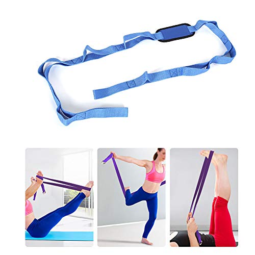 Cinto de ioga, cinto de alongamento, cinto de alongamento de perna, exercício, pano de oxford, malha