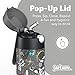 Jarlson® Kids Water Bottle CHARLI [12OZ] - Stainless Steel Thermo Bottle with Straw - Insulated, Spill Proof Waterbottle for School & Sports - Thermo Tumbler for Boys & Girls (Astronaut)