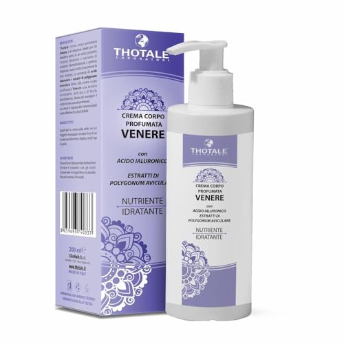 Thotale | Venere - Crema Corpo Profumata, Idratante e Nutriente con Acido Ialuronico 200 ml