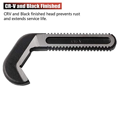 Image of 14-1 /2-inch Heavy Duty Hex Pipe Wrench, Model T-017 Straight Plumbing Wrench, 5 /8 inch - 1 1 /4 inch Capacity