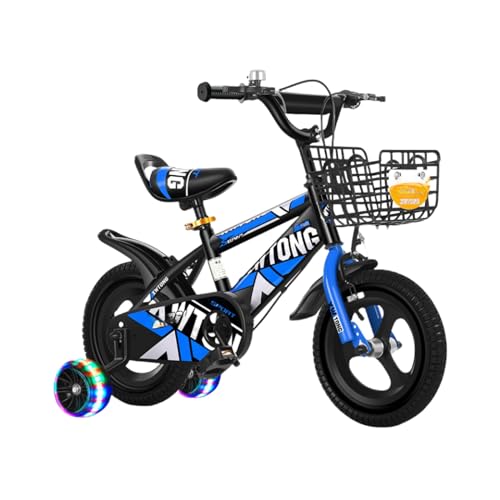 Deerou子ども自転車 自転車 12インチ 14インチ自転車 16インチ 男の子18インチホイール自転車 20インチ小学生 自転車4、5、6、7、8、9、10、11歳に適した後部座席付き誕生日プレゼントに最適です ゴムタイヤを装備 (12インチハマーフラ