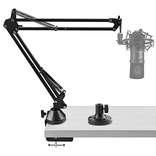 GEEKRIA for Creators Microphone Arm Mic Boom Arm Mount with Table Flange Mount Adapter