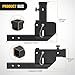 Nilight Trailer Hitch Folding Extender Mount Shank 16.54