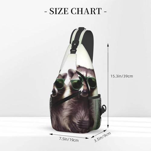 Bolso cruzado de pecho para hombre negro miniatura 3