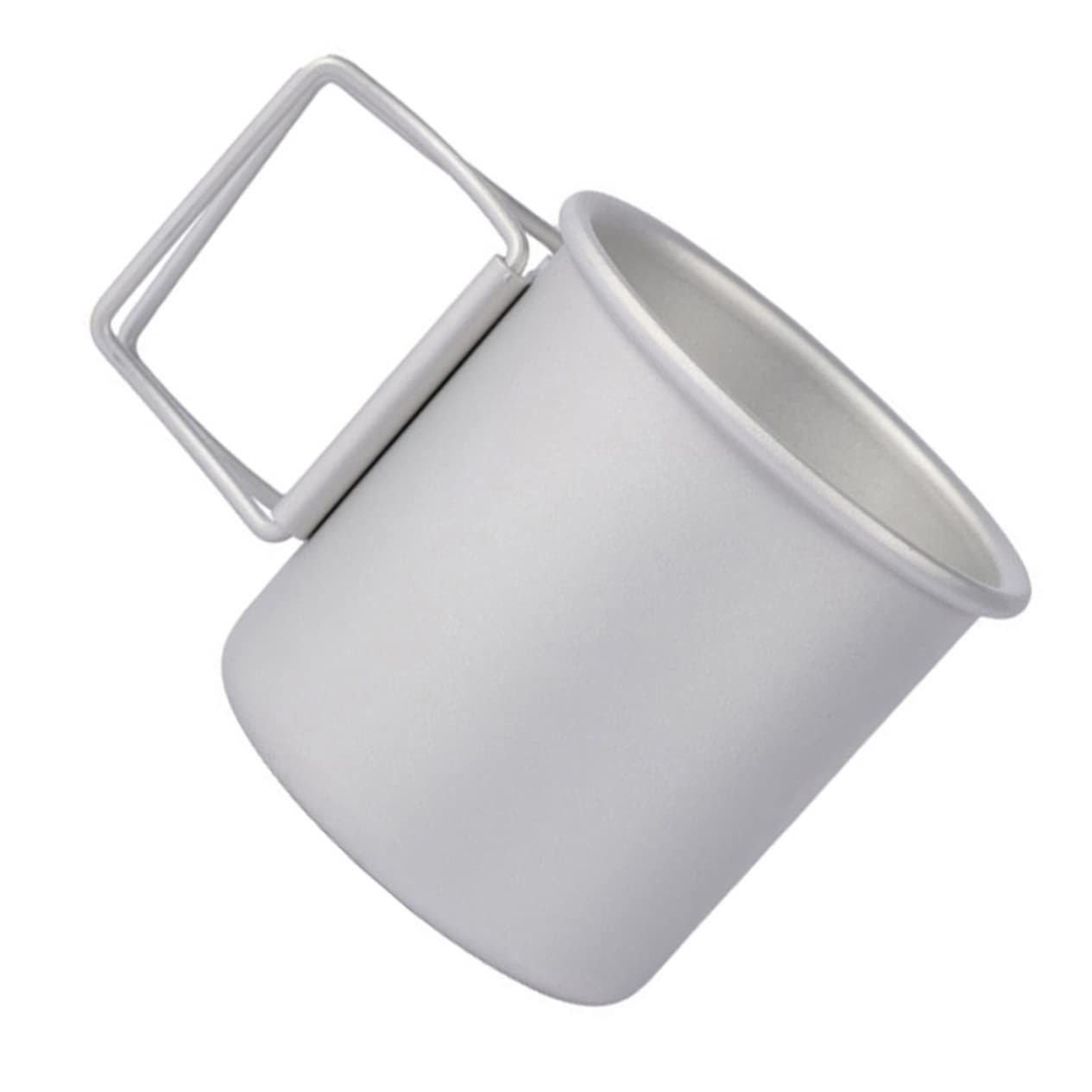 OSOLADY 1Pc Portable Alloy Camping Cup Lightweight Water Mug for Outdoor Activities for Hiking and to Clean and Store Present for Adventurers