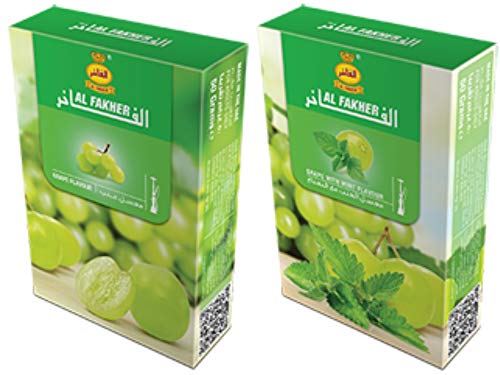Al Fakher - Tabaco para shisha (sabor a uva, 100 g)