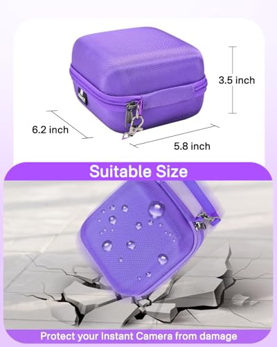 Sac de rangement compatible Fujifilm Mini 12 et Mini 11 - Étui de protection lilas - 7