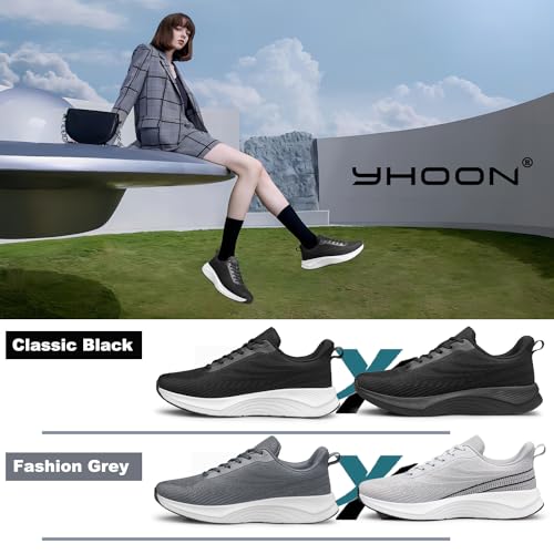 YHOON Walking Shoes Women Comfort Running Tennis Athletic Gym Workout Cross Training Slip on Sneakers2