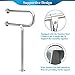 Handicap Rails Grab Bars Bathroom Toilet Safety Rails Support for Elderly Seniors Handicap Toilet Rails Support Assist Stainless Steel Grab Bars for Bathroom Shower Safety Bars Handrails
