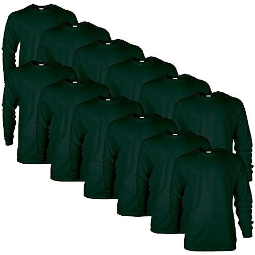 Image of Gildan Adult Ultra Cotton Long Sleeve T-Shirt, Style G2400, Multipack
