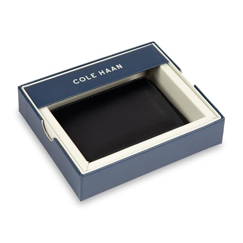 Image of Cole Haan Men's Leather Slim Magnetic Front Pocket RFID Wallet