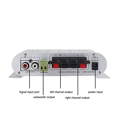 Image of Mini Digital Hi-Fi Power Amplifier 2.1CH Subwoofer Stereo o Player Car Motorcycle Home Power Amplifier