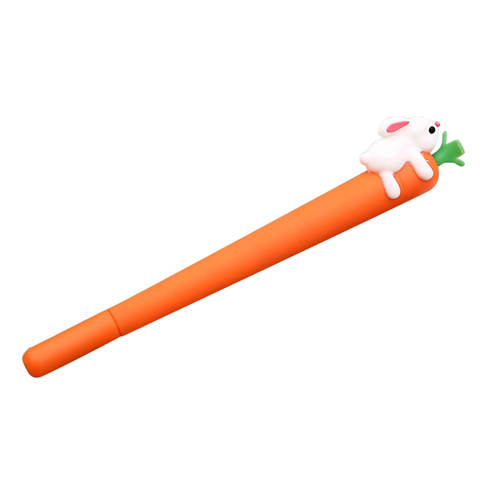 matumou Cute Carrot Rabbit Silicone 0.5mm Black Ink Gel Students Stationery Supplies
