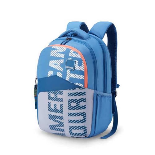 Image of American Tourister Sest 3.0 Style 03, Large 3 Compartment Backpack, 26L with Spacious Interiors Bags For School, Office, College, Gift For Men & Women - Blue