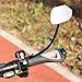 predolo Bicycle Bell Mirror, Bike Mirror, Adults Accessory Riding Wide View, Adjustable for Mountain Road Bikes, Left