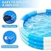 IPOOLGO Inflatable Pool, 3.2ft X 12in Family Inflatable Pool, Suitable for Summer Outdoor Water Party Use.Inflatable Pump and Sand Filter Pump Not Included.