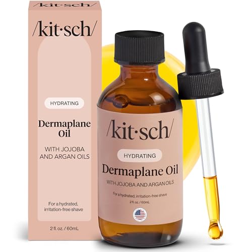 Kitsch Dermaplane Face Oil with Jojoba & Argan Oil – Hydrating Facial Formula for Dermaplaning