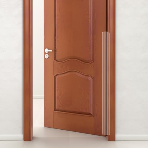 Image of Finger Pinch Door Guard, Child Door Protector Baby Proofing Door Hinge Cover Prevents Finger Pinch Injuries Self Adhesive Safety Strip Door Pinch Guard