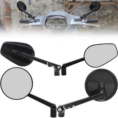 Espejos retrovisores para Vespa Sprint y Primavera 150 par de retrovisores negros de recambio moto 2