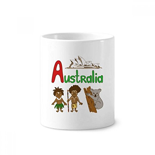 Gobelet céramique Australie 350ml pour brosses à dents et stylos de bureau