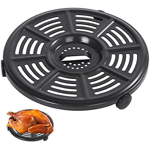 Air fryer Accessories for Ninja AF101 AF161 AF150 Air Fryer, 8.2'' Round Food Grade Air Fryer Grill Pan Grill Plate Crisper Plate Replacement Parts Tray Rack Compatible Ninja Foodie Pressure Cooker Cover