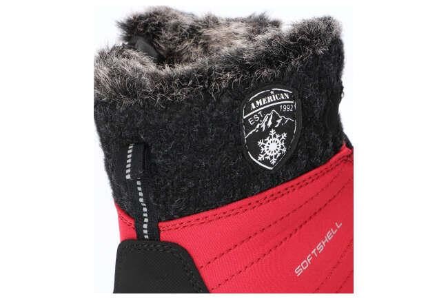 SN44 OCIEPLANE ŚNIEGOWCE BOTKI TRAPERY BUTY ZIMOWE RED 37