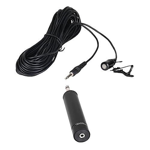 ULDIGI 1Set Wired Lavalier Microphone for Instruments Condenser Clip Mic with Noise Reduction Portable Design for Performances and Recording