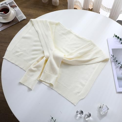 Geyoga Sweater Shawl Wraps for Women Sweater Knitted Knotted Shawls Casual Scarf Cape Shoulder Tops Blouses Fashion Wrap4