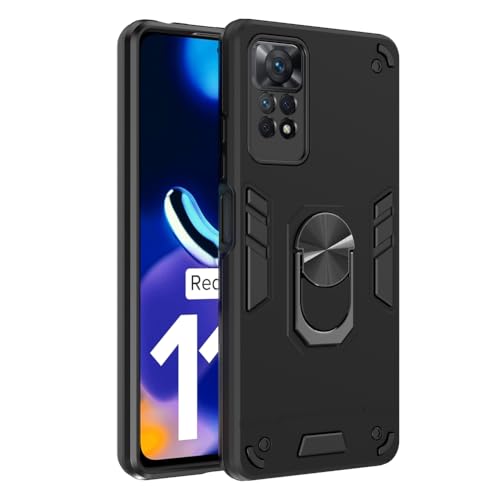 Image of NDCOM for Redmi Note 11 Pro Plus 5G Back Cover | Stylish Design Redmi Note 11 Pro Plus 5+G Back Case | Redmi Note 11 Pro 4G Back Cover Ring Holder Case