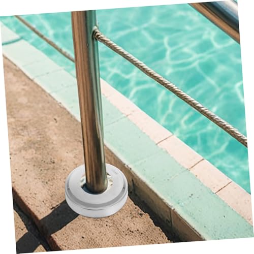2 tapas para barandales de escalera de piscina en acero inoxidable miniatura 4
