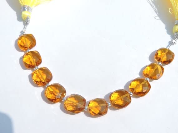 Citrine quartz briolette AAA de 10mm pour vos bijoux d'exception