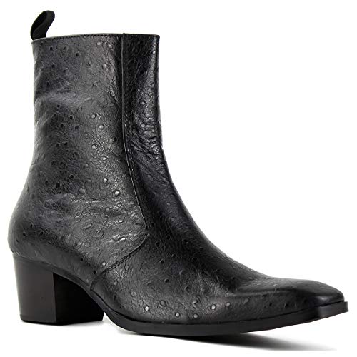 Chelsea Leather Boots for Men Dress Ankle Boot Motorcycle Casual Heel Shoes