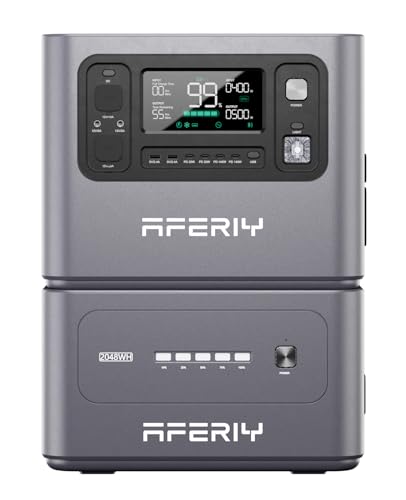 AFERIY Set 2800W Solargenerator, 2048Wh Powerstation mit 2048Wh...