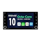 Upgrade Version-2022 Android 10.0 Car Stereo, Eonon Ultra-Thin Octa-core 3+32 GB Car Radio with IPS...