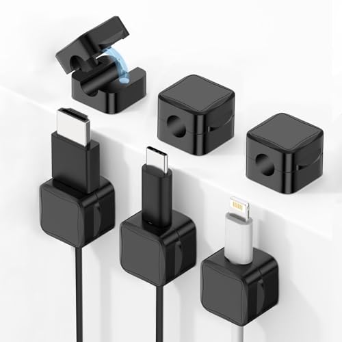 Kabelhalter Selbstklebend – Schreibtisch Organizer für effektives Kabelmanagement, Kabel Organizer für Zuhause & Büro, Kabel Clips zur ordentlichen Kabelaufbewahrung