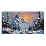 【FORMAT XXL ÉTENDU POUR ESPACE DE TRAVAIL COMPLET】Avec ses dimensions généreuses y compris (900x400mm), ce tapis couvre entirement votre bureau pour accueillir clavier, souris et autres accessoires. Offrez-vous une liberté de mouvement totale pour des sessions de jeu immersives ou une productivité optimale au travail