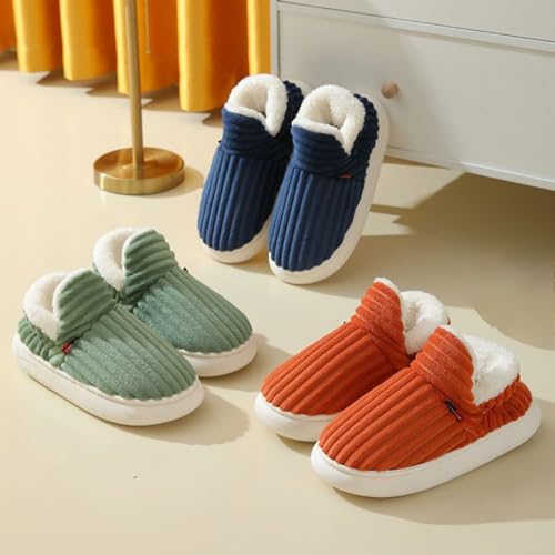 Pluffi Slipper Booties For Women Women's Fuzzy Winter Bootie Slippers Knitted Ankle Boots Slides Warm House Shoes Outdoor Indoor with Plush Fur Lining3