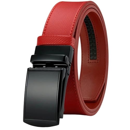 Mens Black Belt Metal Automatic Buckle Waist Work Belt Reversible Belt 219Wdyhfl-Rd 115CM