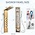 OUGOO Shower Panel Tower System with Rainfall & Waterfall Shower, 5 Body Jets, 3-Function Handheld, 304 Stainless Steel Water Powered Shower Tower Column, Gold
